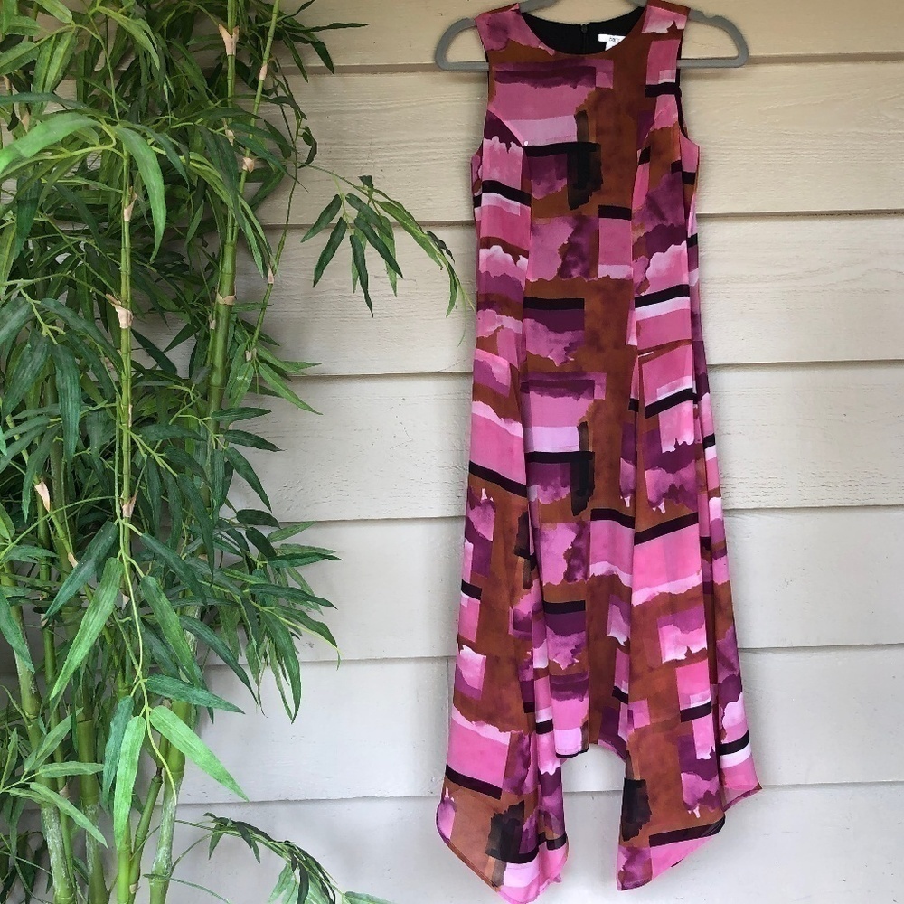 🎉Bar lll Geometric/Watercolor Sleeveless Dress